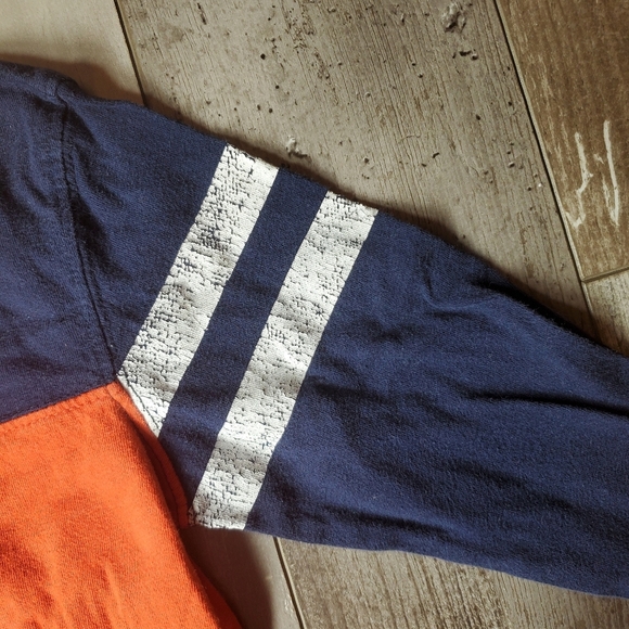 Gymboree Blue Orange and White Long Sleeve Raglan Tee Boys Size XS (4) - Picture 5 of 12